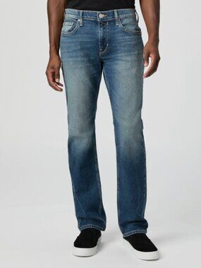 Paige Men's Normandie Classic 34" Straight Leg Mid-Rise Jean Medium Blue, 31